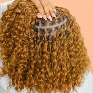 Boho knotless braids